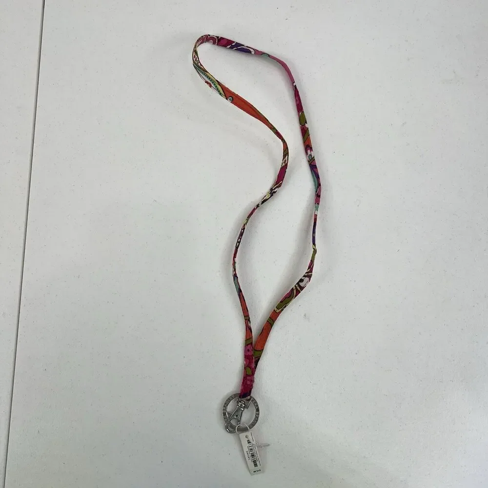 Vera Bradley Women's Cotton Lanyard Pink Swirl‎ 14312-179 Original Tags Travel